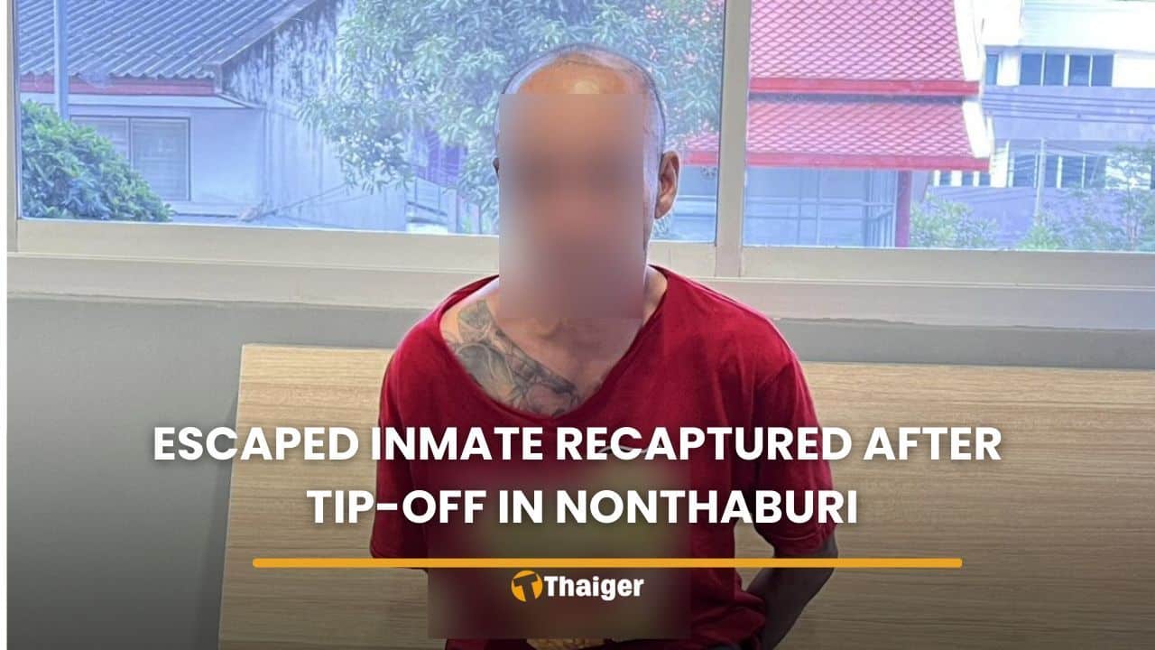 Prison escape in Nonthaburi ends at bus shelter — guy just wanted to care for his dad